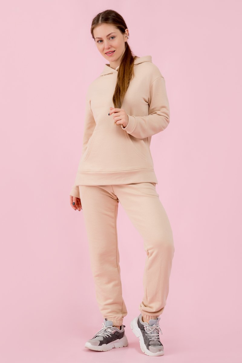 Худи женское бежевое