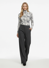 Блузка трикотажная молочно-серая