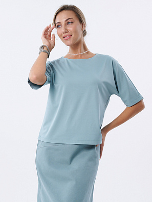 Блузка трикотажная полынь